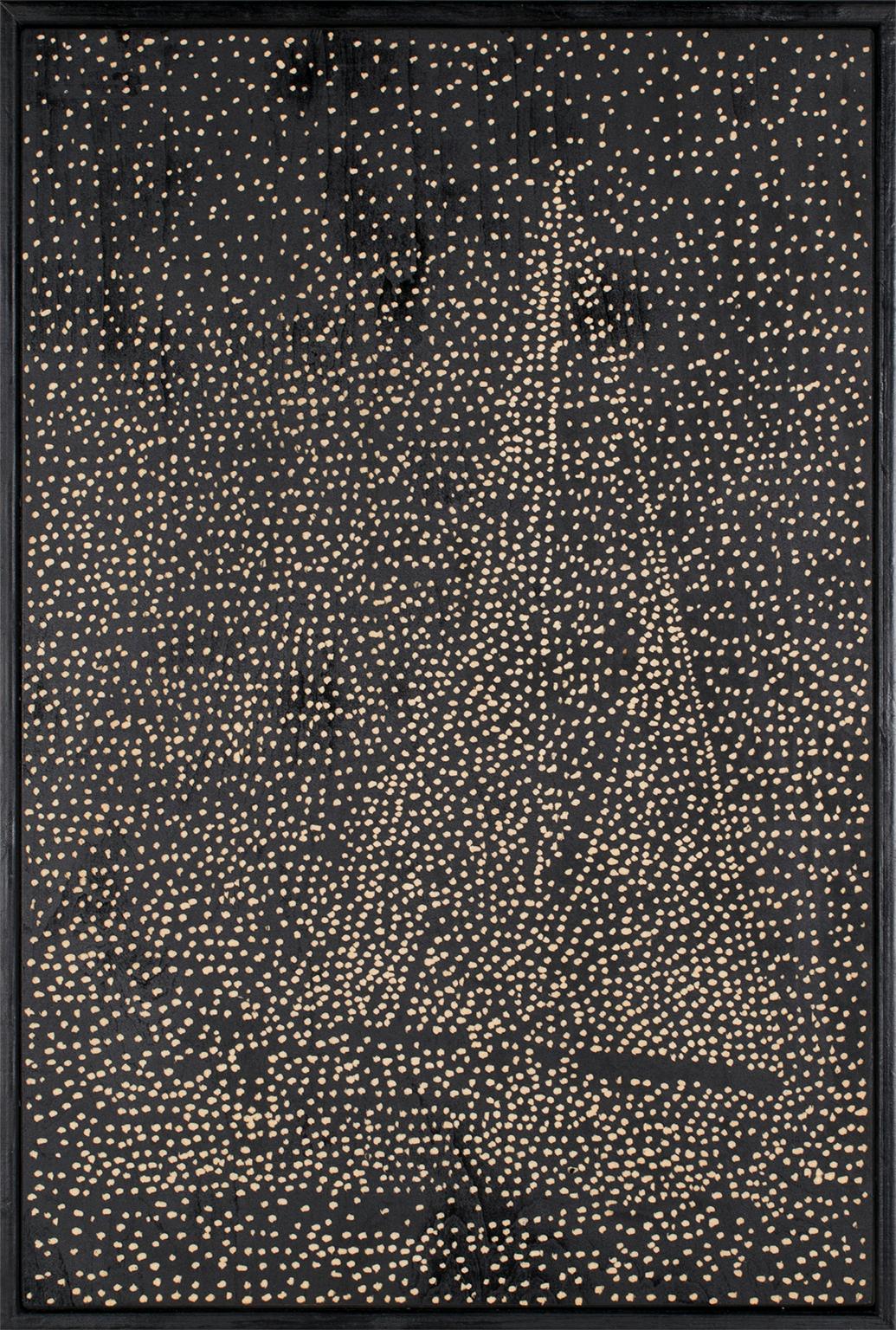„Segelboot“, pointillistischer Holzschnitt, 2012