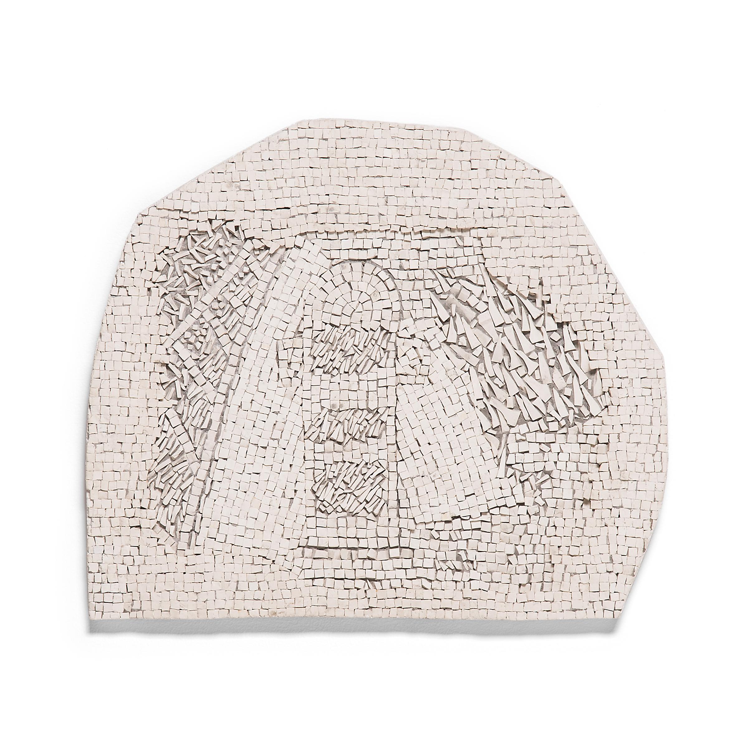 "A Wheel Stopper, " Marble and Smalti Mosaic, 2014