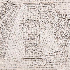 "A Wheel Stopper, " Marble and Smalti Mosaic