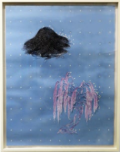 "Lake Hill, " Framed Paper-Cut, 2014