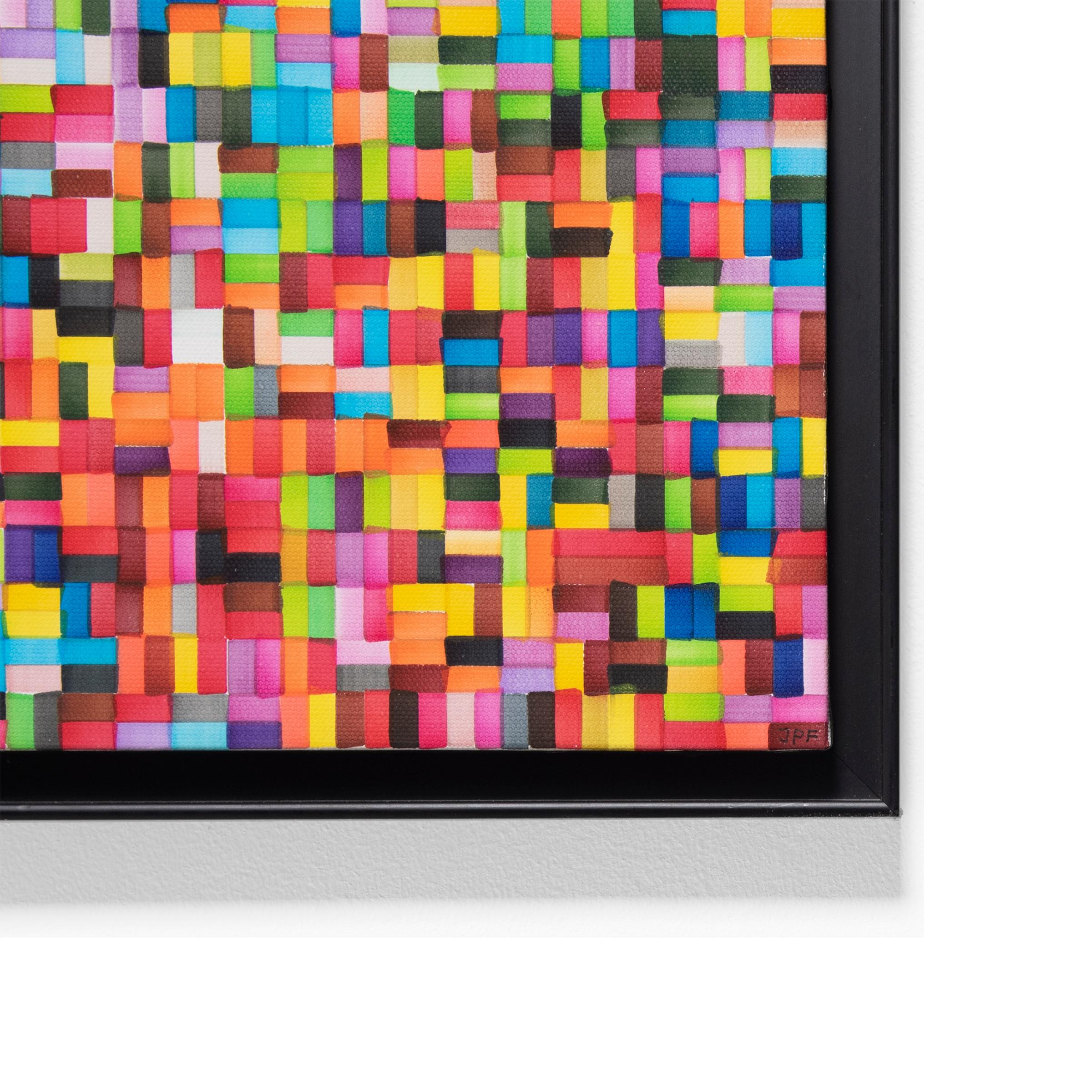 „Study for SWEEPS“, Pigmenttinte auf Leinwand, 2018 (Braun), Abstract Painting, von Jan Pieter Fokkens