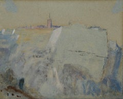 The Citadel of Saint-Esprit - landscape painting by Hercules Brabazon Brabazon