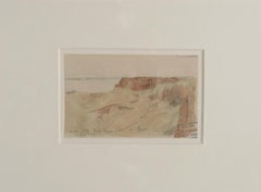 Tomb of the Kings, Thebes, Egypt - watercolour landscape by F. A. Bridgeman