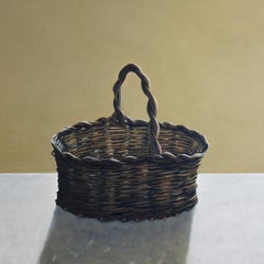 The Basket - contemporary still life oil painting by Patrice Lombardi