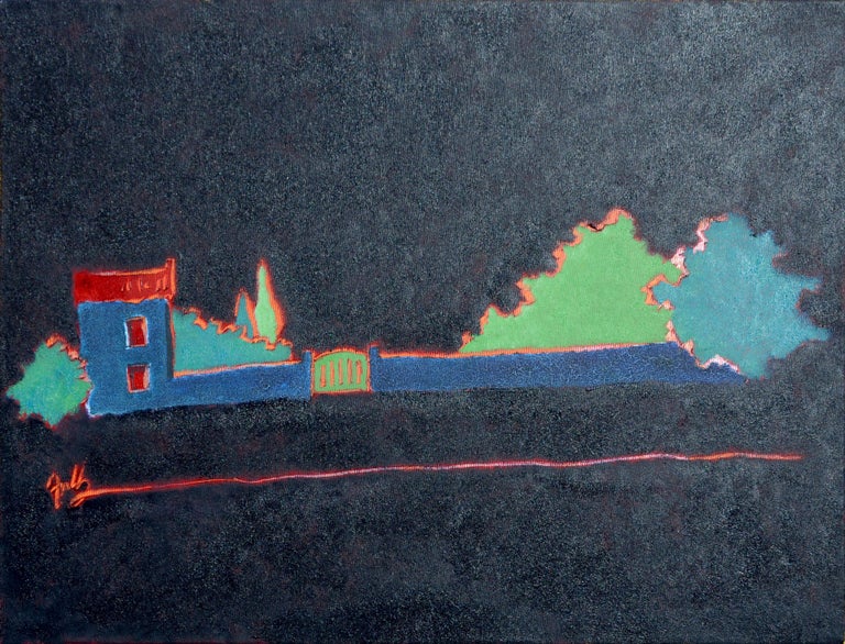 Antoine Henry "Countryside" ("Campagne"), Oil Painting, Vivid Colors