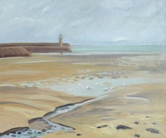 "The Keeper of the Salt Desert", Impressionist Marine Landscape Oil Painting