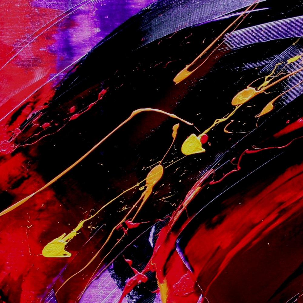 This piece is not framed.

Jean Soyer does not name his works, but gives them a number.  This item is listed as F 52.

Jean Soyer is a French artist, mostly influenced by Nicolas de Staël, Georges Mathieu and Fabienne Verdier.