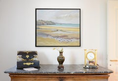 "Under the Sea, the Beach", Impressionist Marine Landscape Oil Painting