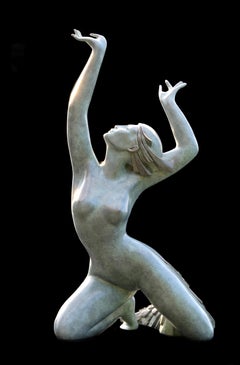 Sculpture figurative d'un nu en bronze « Aphrodite »