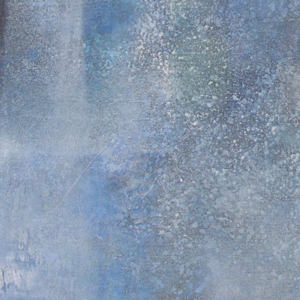 Texturierte und farbige geometrische abstrakte Gemälde in Mischtechnik „Between Walls“ (Geometrische Abstraktion), Painting, von Françoise Duprat