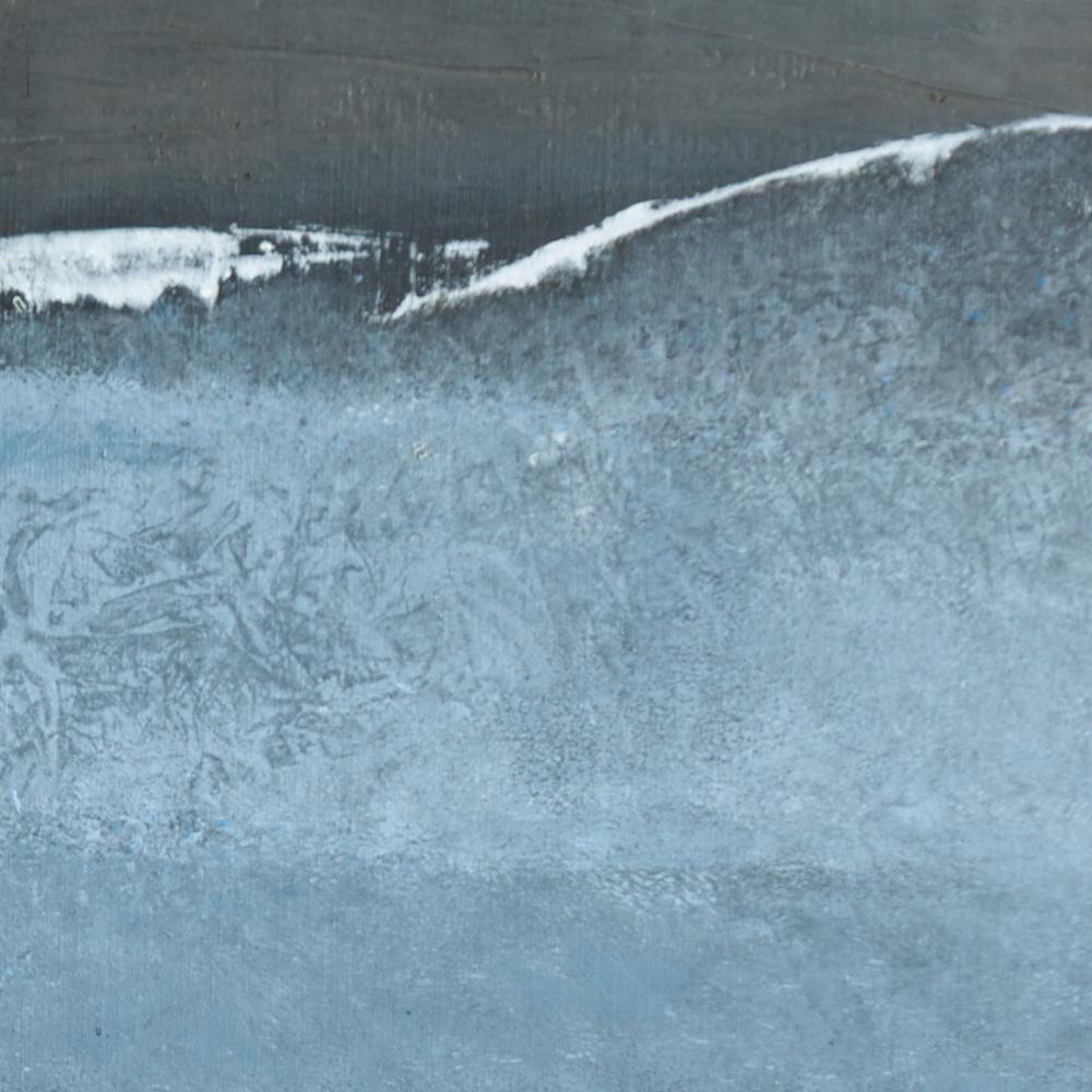 Although this artwork is an abstract painting, as most of Françoise Duprat's works of the 21st century it is directly inspired by the sea of the Gulf of Morbihan, and the marine interpretation is obvious here : a tsunami-like wave is approaching the