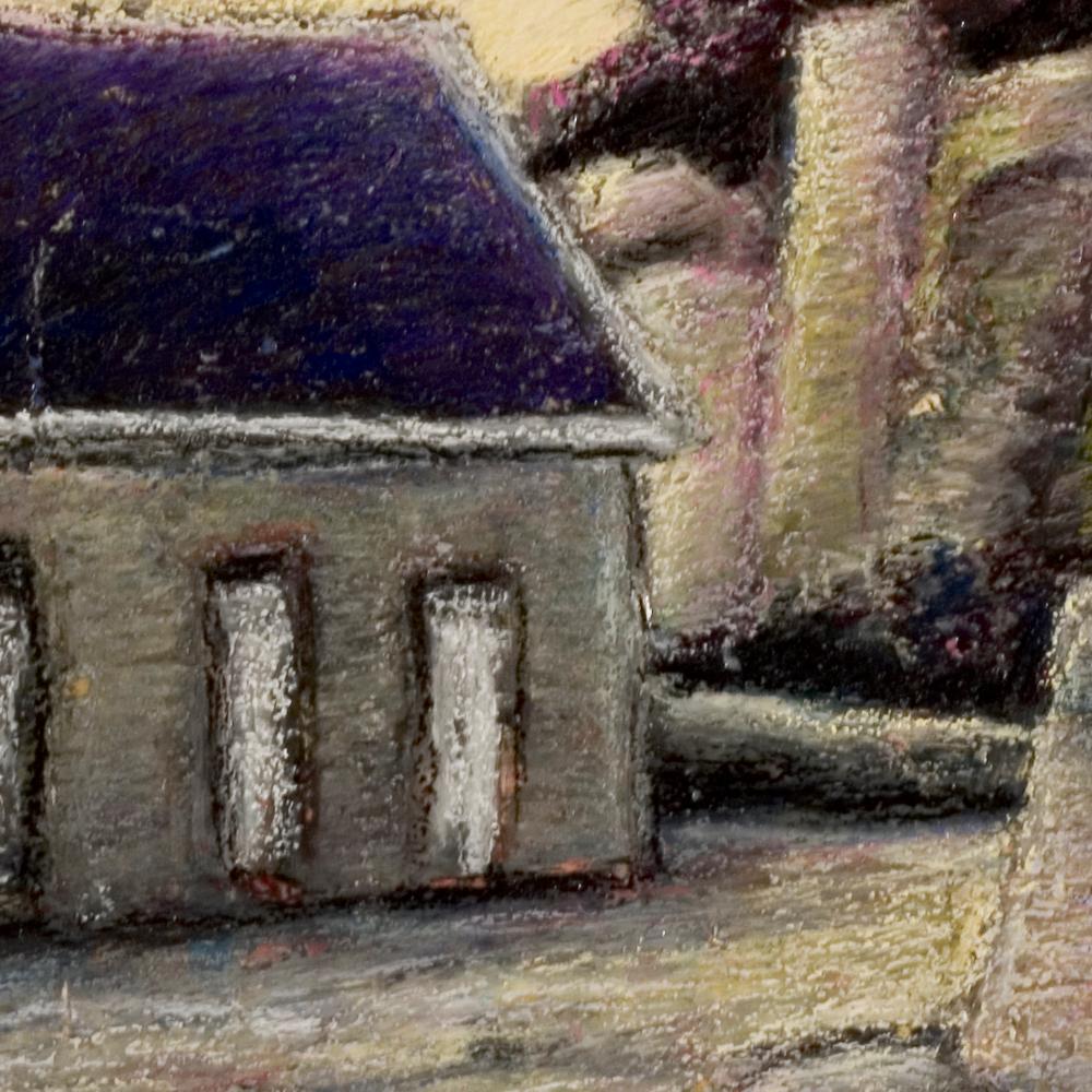 oil pastel house