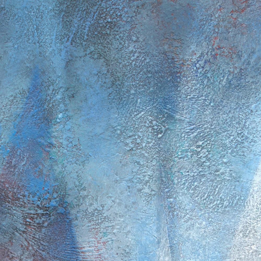 Comme la plupart des œuvres de Françoise Duprat du XXIe siècle, cette peinture abstraite est inspirée par la mer du Golfe du Morbihan.  Ce paysage marin représente une régate.  On distingue notamment une voile triangulaire blanche, une voile