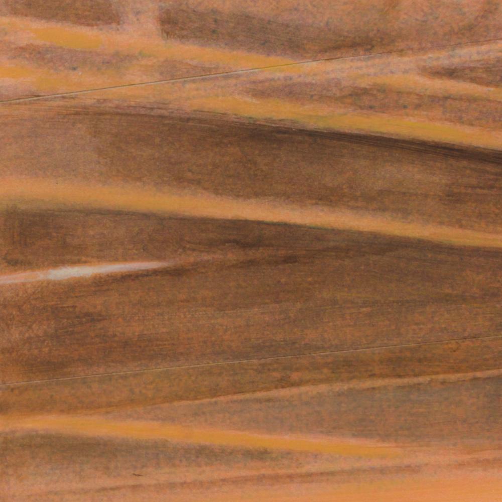 Cette œuvre d'art représente un paysage urbain dans des tons sépia.

Cette pièce a été créée avec une technique mixte de peinture acrylique sur des photogrammes sur papier montés sur un panneau de bois.  Certains bords des coupures de papier sont