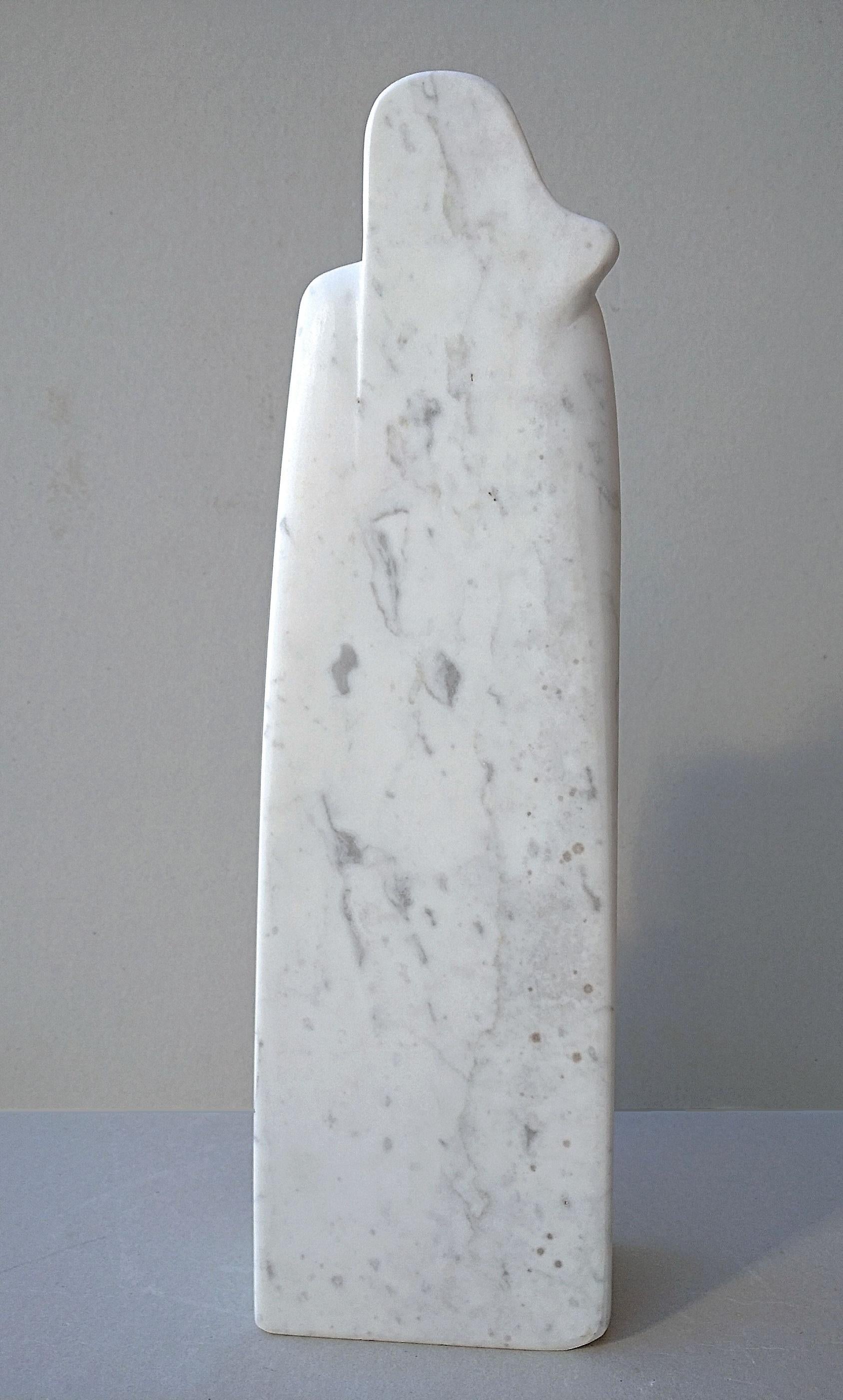 The Source, White Carrara Marble Stone Vertical Figurative Sculpture For Sale 5