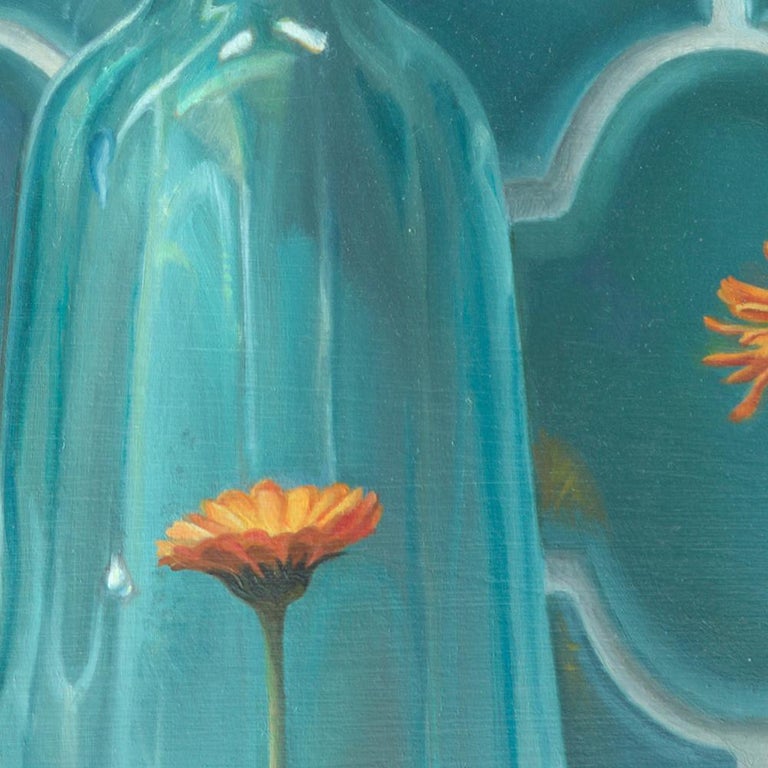 Andrée Bars “Life”, of Transparent Water Carafe, Flowers and Eggs