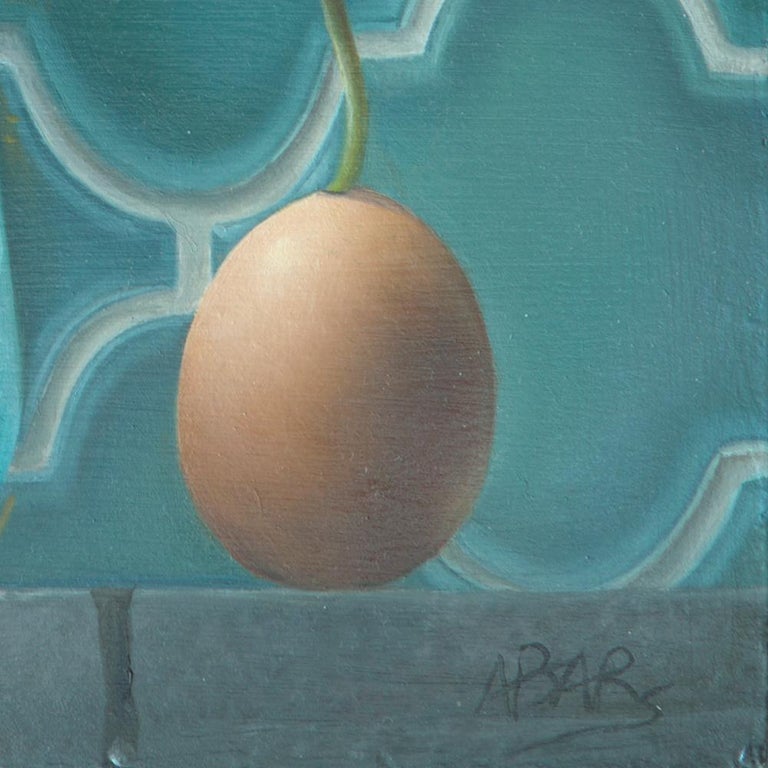 Andrée Bars “Life”, of Transparent Water Carafe, Flowers and Eggs