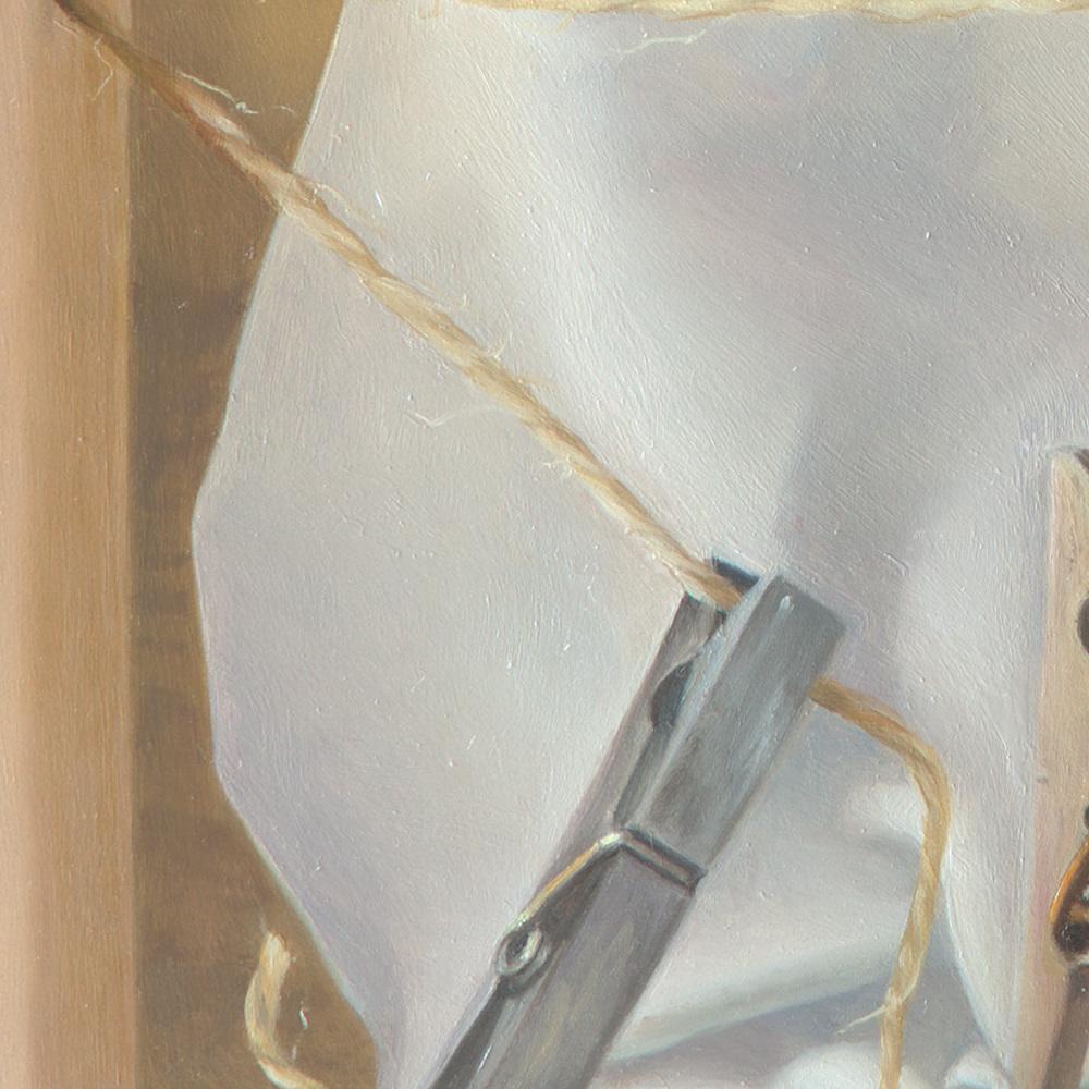 “The Tightrope Walkers”, Clothes Pins’ Performance, Symbolist Oil Painting 5