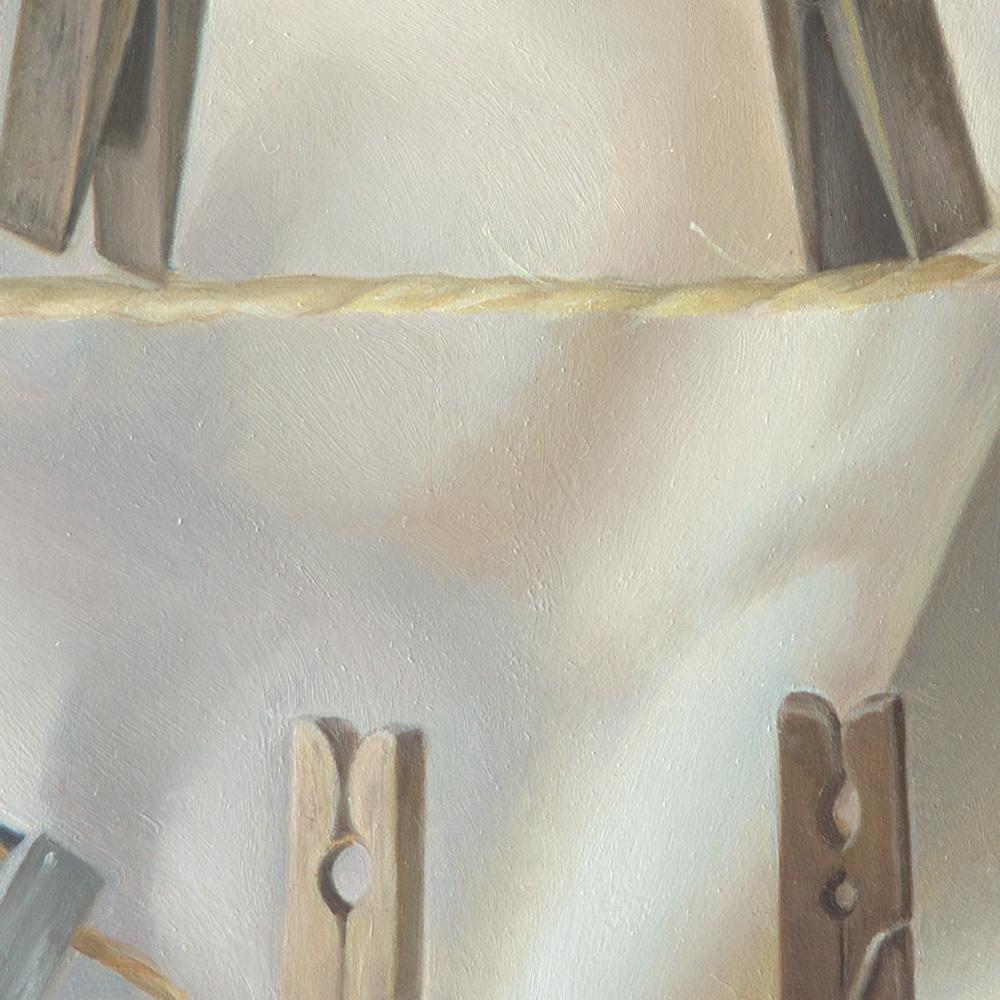 “The Tightrope Walkers”, Clothes Pins’ Performance, Symbolist Oil Painting 1