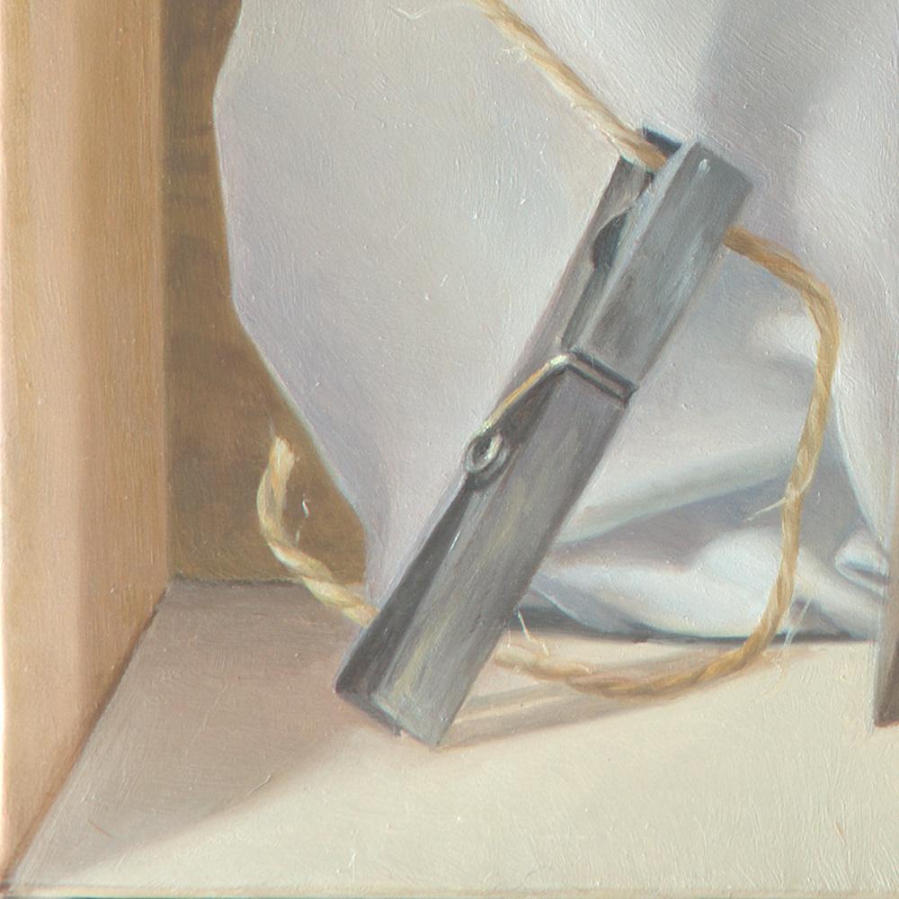 “The Tightrope Walkers”, Clothes Pins’ Performance, Symbolist Oil Painting 8