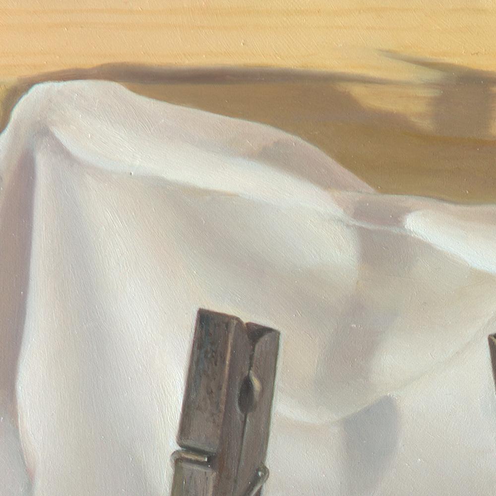 “The Tightrope Walkers”, Clothes Pins’ Performance, Symbolist Oil Painting 2