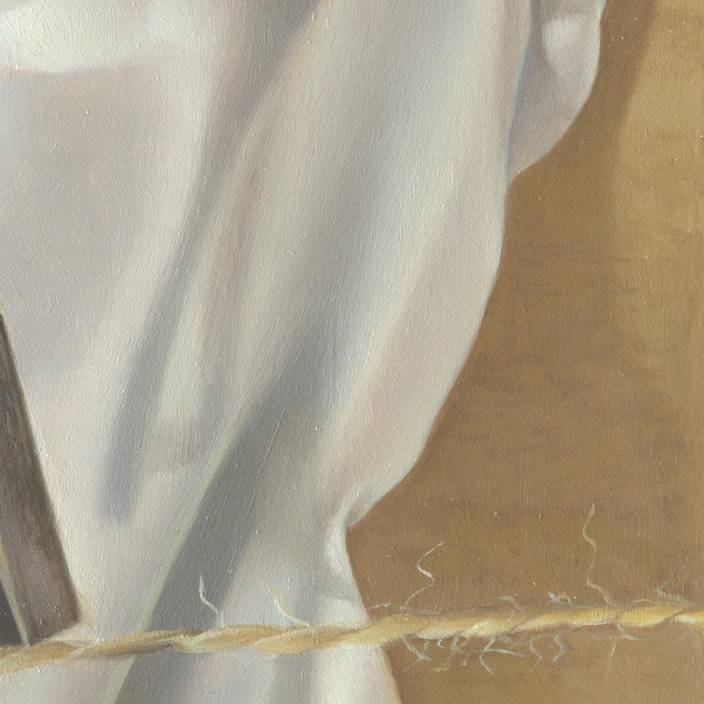 “The Tightrope Walkers”, Clothes Pins’ Performance, Symbolist Oil Painting 4