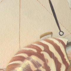 “The Golden ratio”, Hand of Man not Worth that of Nature, symbolist Oil Painting