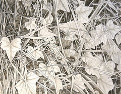 "Edge of the Path", Grass Inhabited by Human, Chinese Ink and Wash Drawing 