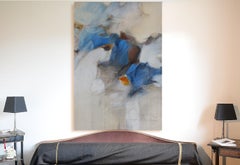 "De l'être et de la Lights",  Peinture à l'huile expressionniste abstraite - Paysage