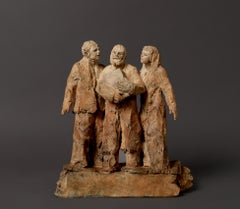 "Origine", Une femme et un homme deviennent trois personnes, Sculpture en bronze