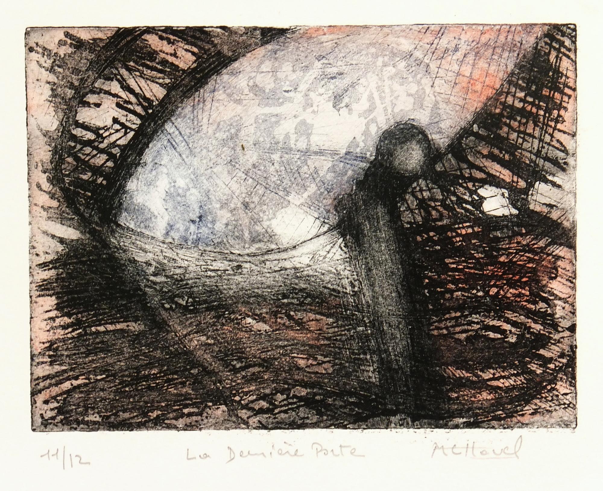 MC Havel Abstract Print - Abstract Etching - La Dernière Porte (The Last Door)