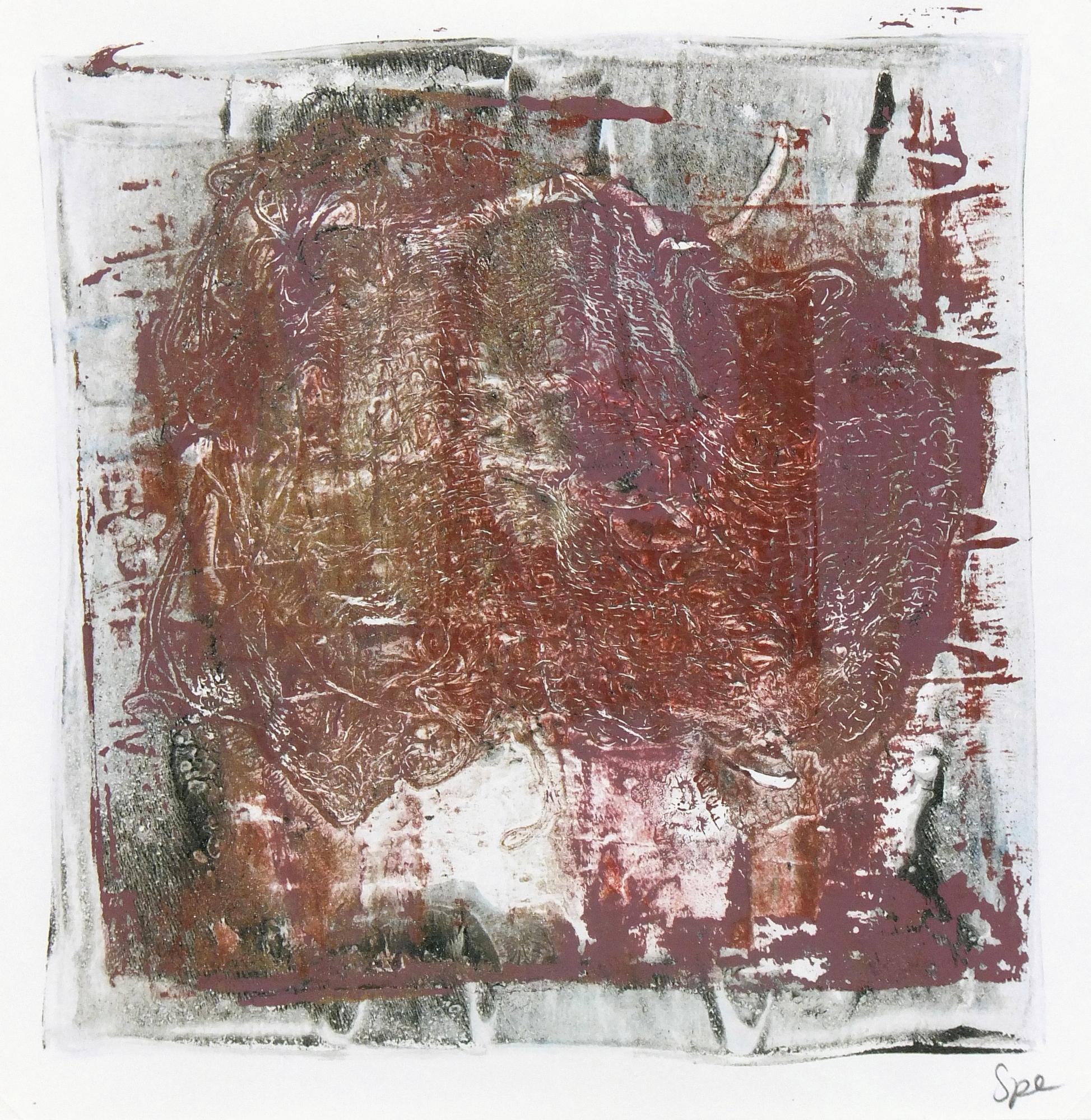 Unknown Abstract Painting – Lacey Zusammenfassung