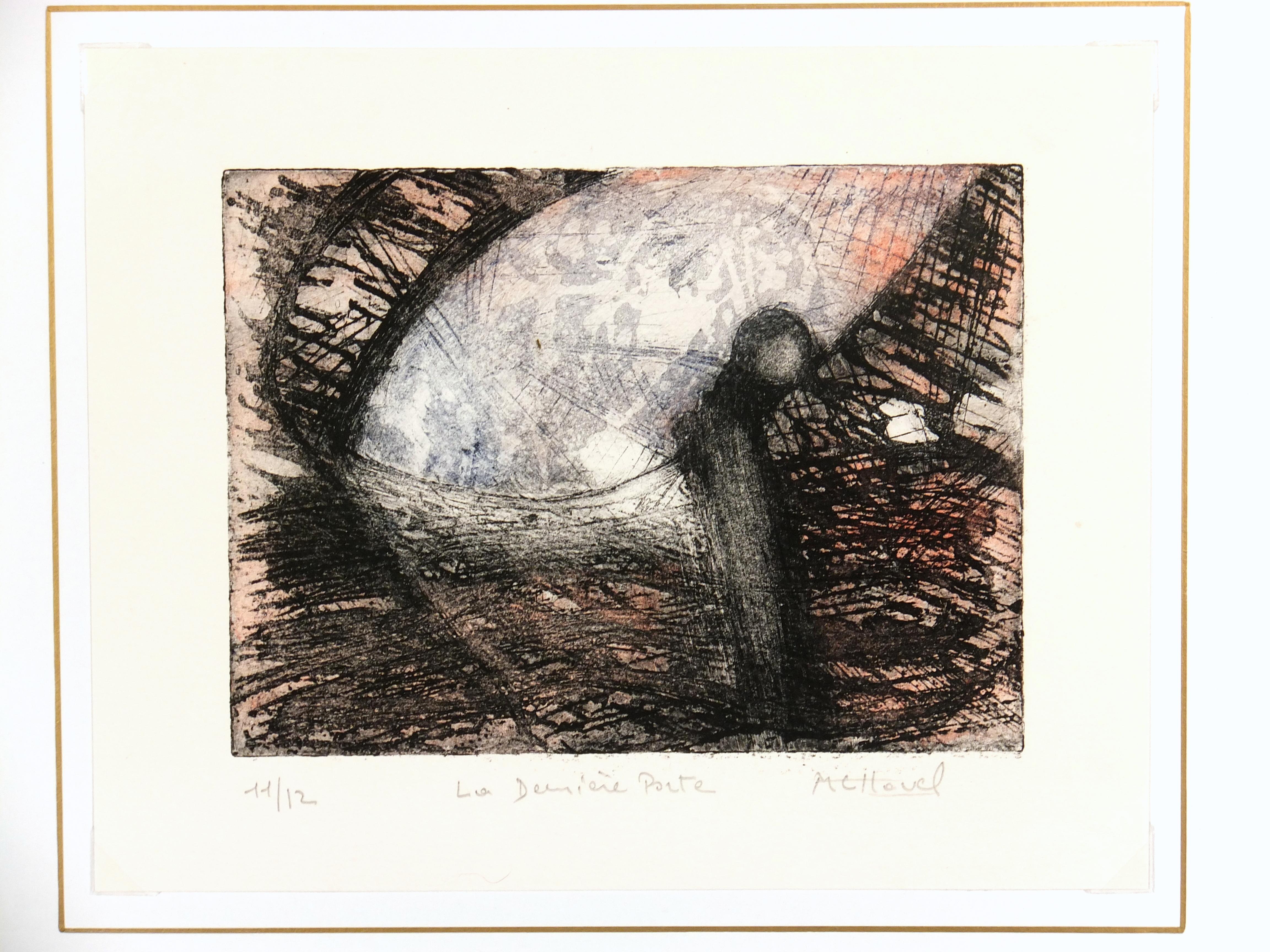 Abstract Etching - La Dernière Porte (The Last Door) - Contemporary Print by MC Havel