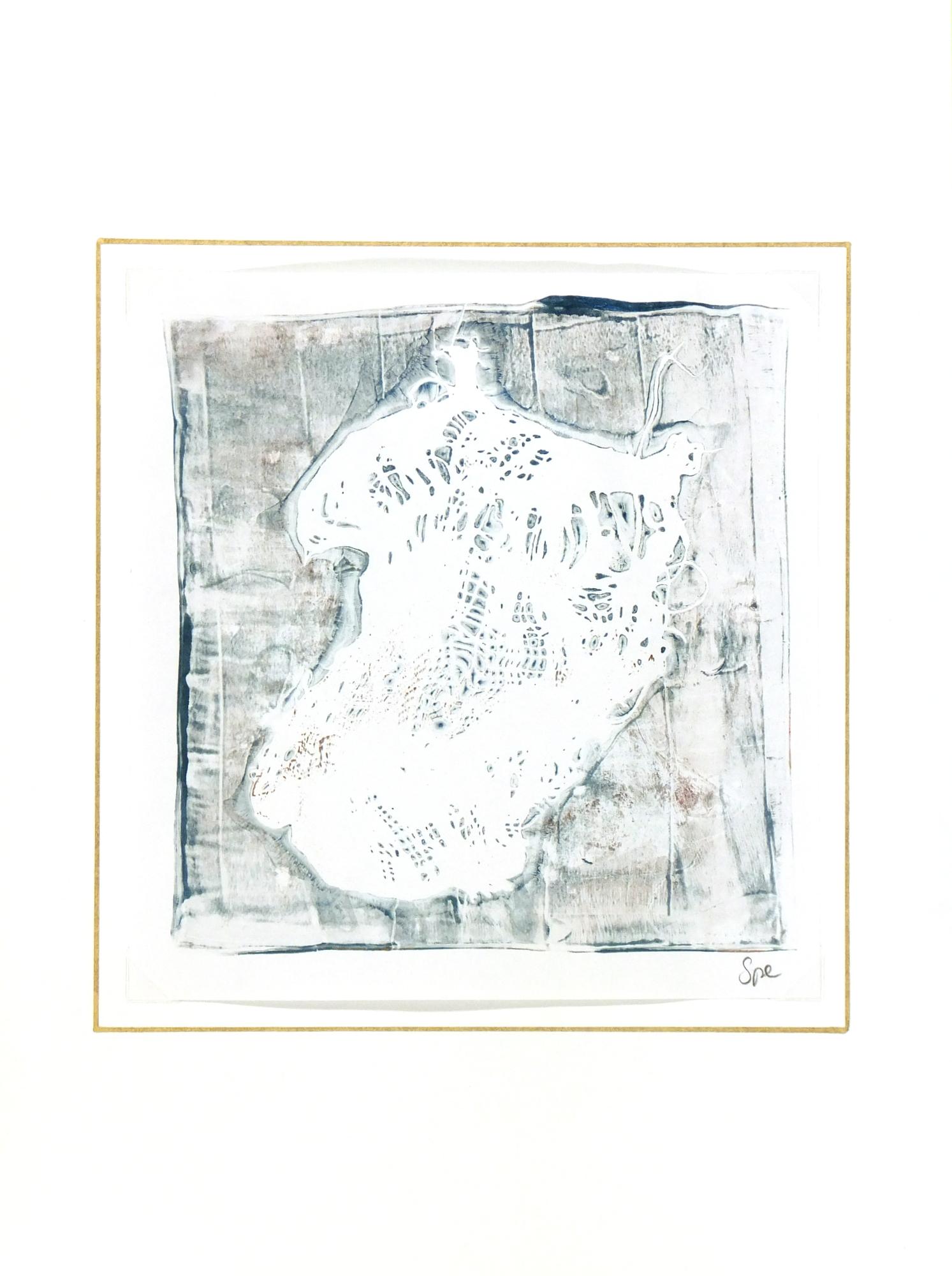Lacey Zusammenfassung (Grau), Abstract Painting, von Spe 
