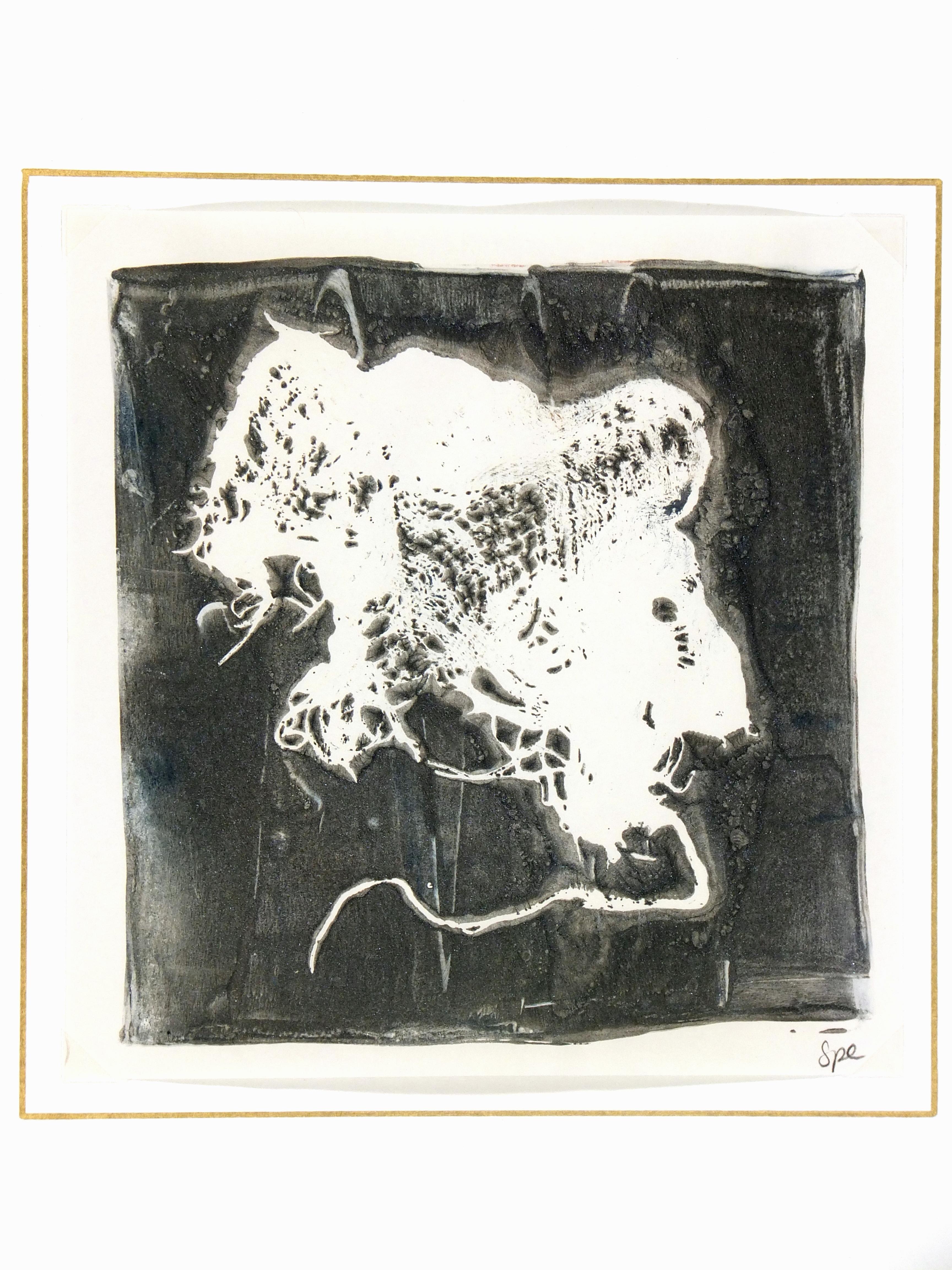 Lacey Abstract - Abstract Painting Nero di Unknown