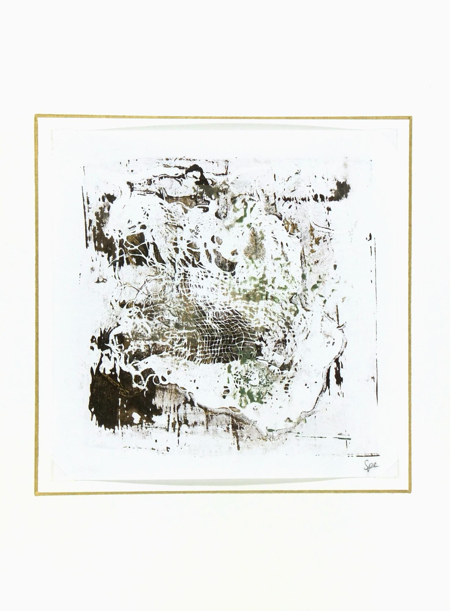 Lacey Zusammenfassung (Grau), Abstract Painting, von Unknown