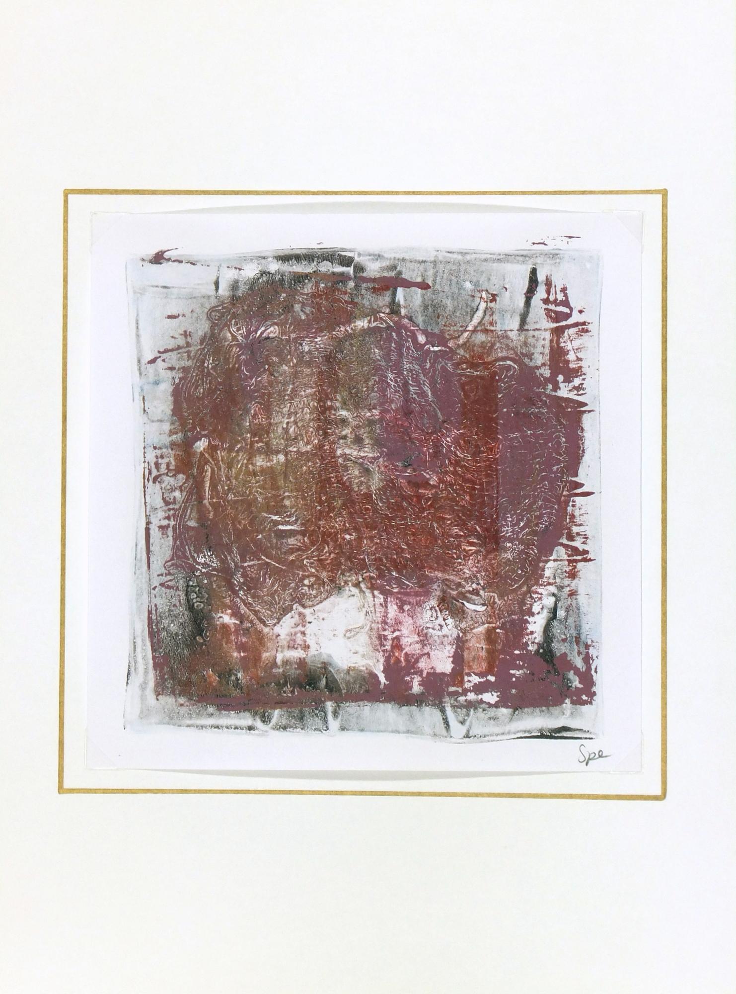 Lacey Zusammenfassung (Grau), Abstract Painting, von Unknown