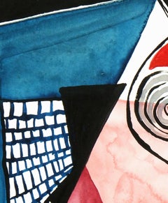 Abstract Watercolor - La Guitare (The Guitar)