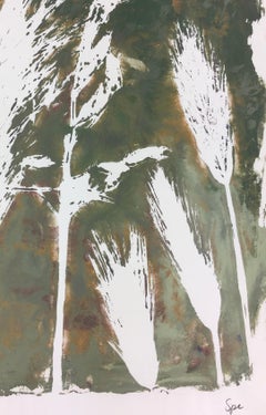 Englisches abstraktes englisches Gemälde - Modernes Gras