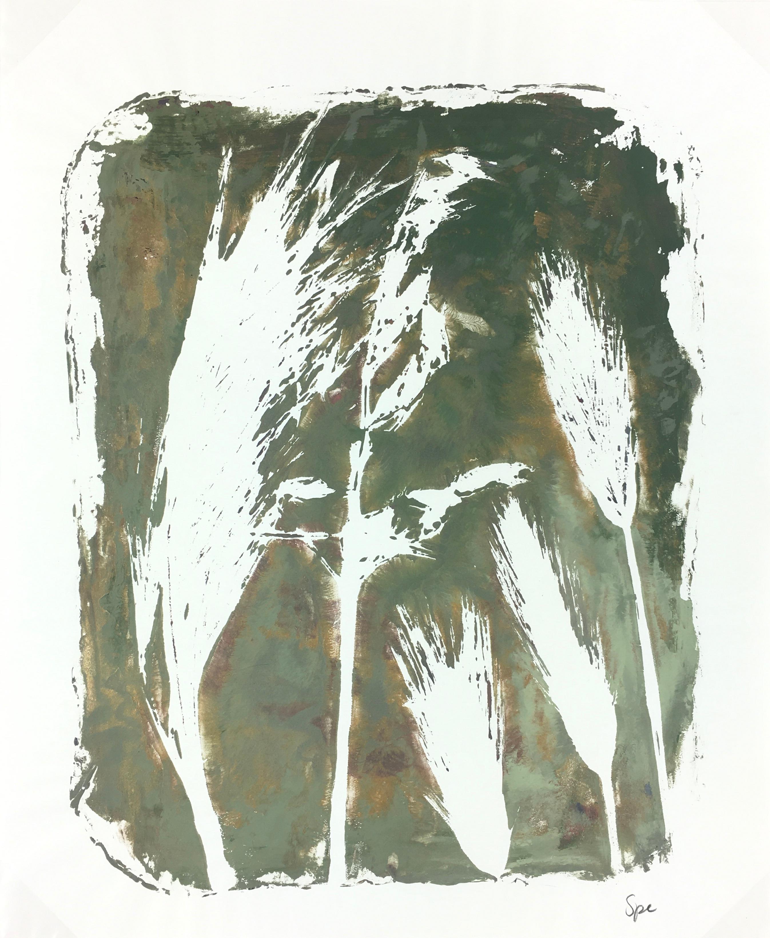 Spe  Still-Life Painting - English Abstract Painting - Modern Grass
