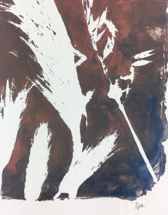 Englisches abstraktes englisches Gemälde - Modernes Gras