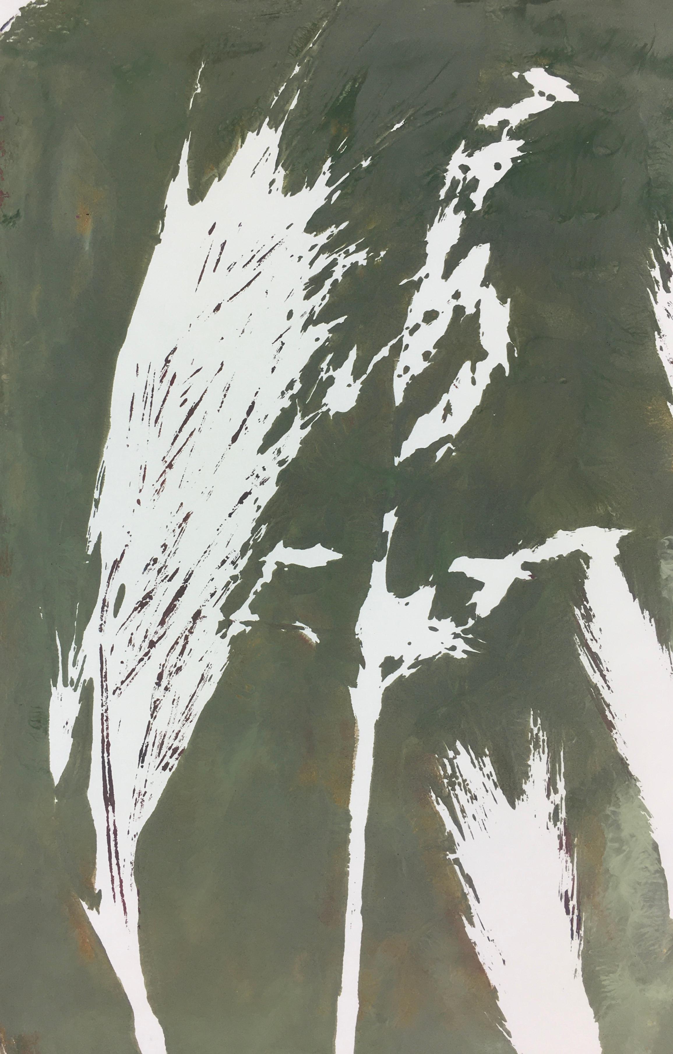 Englisches abstraktes englisches Gemälde - Modernes Gras (Abstrakt), Painting, von Spe 