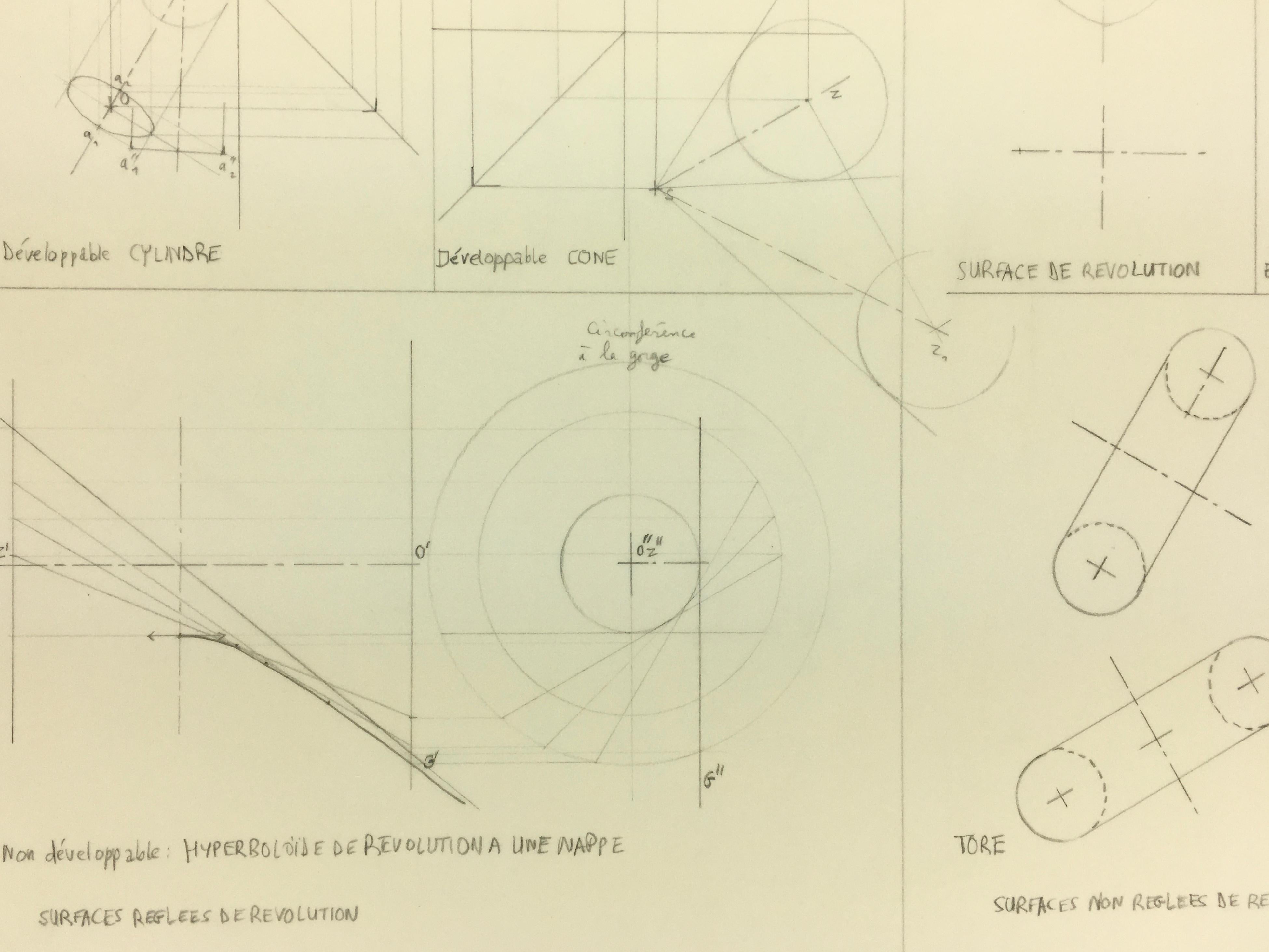 Geometrische technische Zeichnung im Stil von Geometric – Art von Unknown