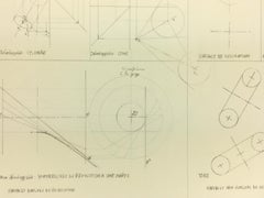 French Geometric Technical Drawing