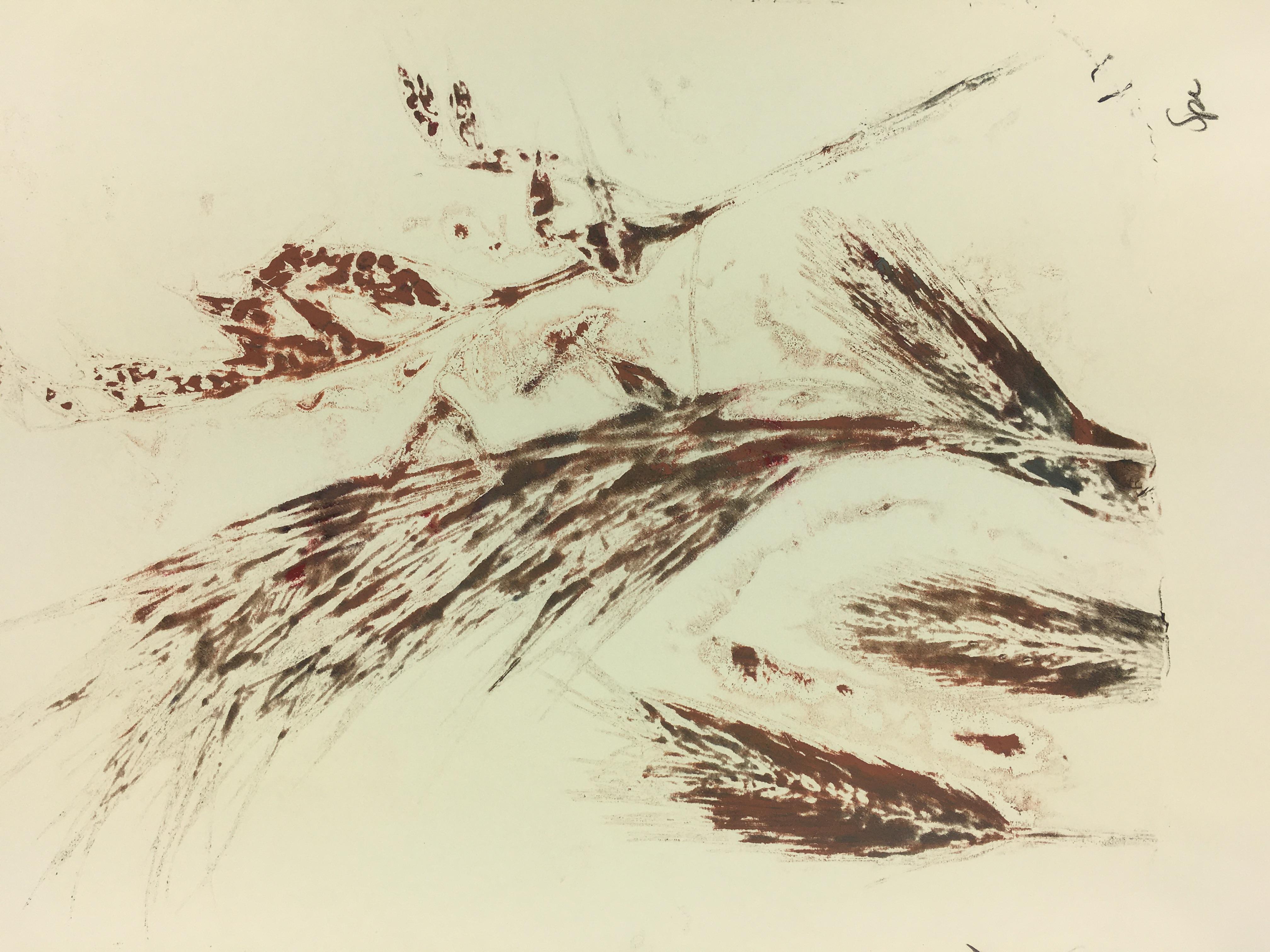 Pintura Abstracta Inglesa - Hierba Moderna - Painting de Spe 