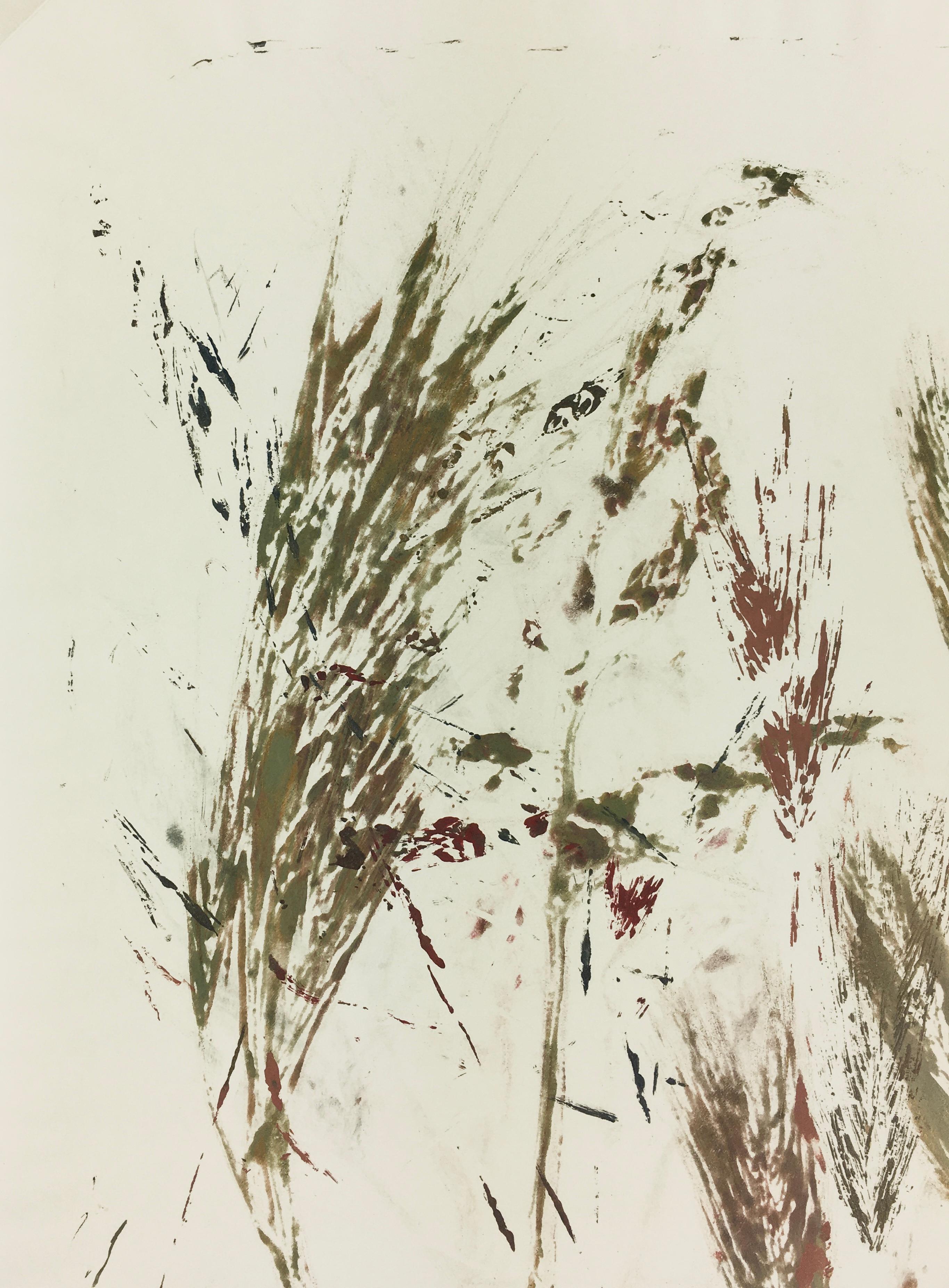 Englisches abstraktes englisches Gemälde - Modernes Gras (Abstrakt), Painting, von Spe 