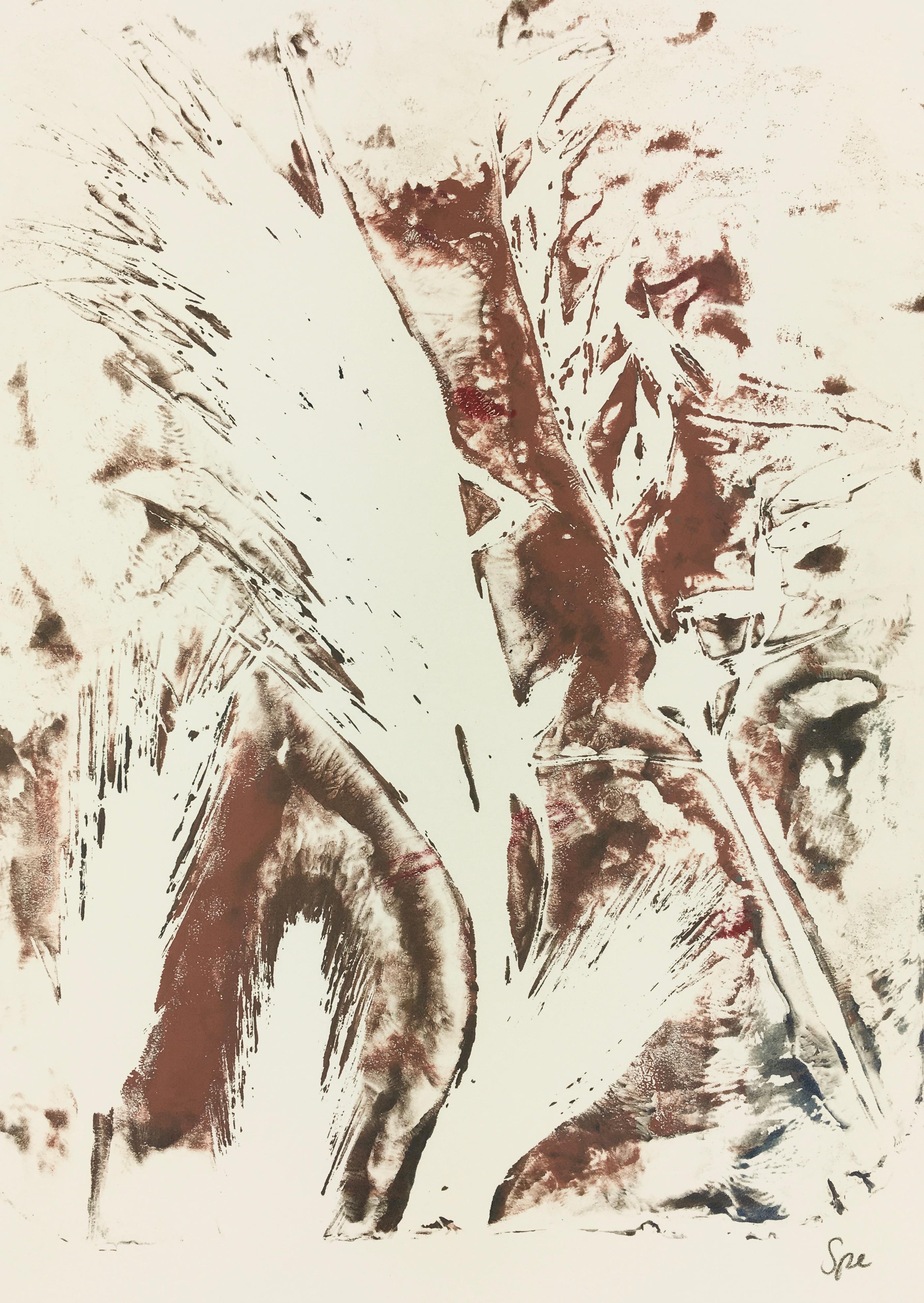 Pittura astratta inglese - Erba moderna - Painting di Spe 