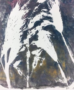 Englisches abstraktes englisches Gemälde - Modernes Gras