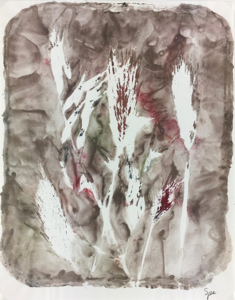 Spe - English Abstract Painting - Modern Grass For Sale at 1stDibs