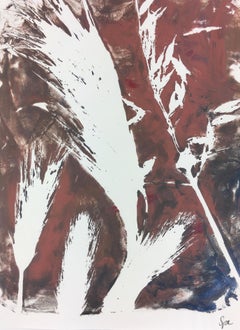 Englisches abstraktes englisches Gemälde - Modernes Gras